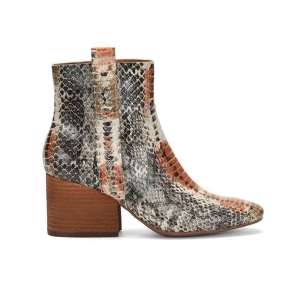 Kork-Ease Shoes - Korks by Kork-Ease Leyland Snakeskin Leather Boots Booties 7.5